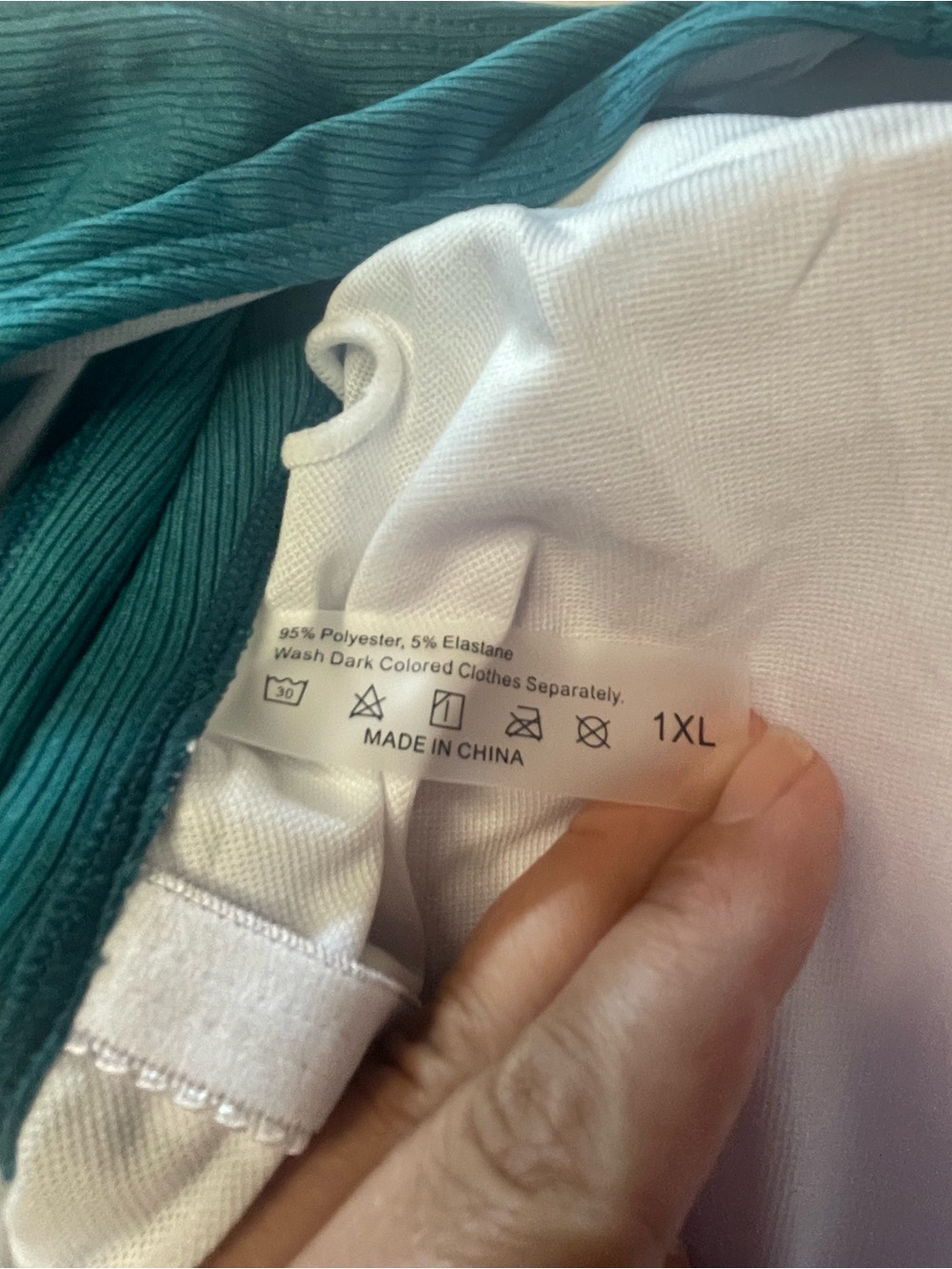 1XL Women’s SHEIN One-Piece Teal Swimsuit New - Picture 11 of 11